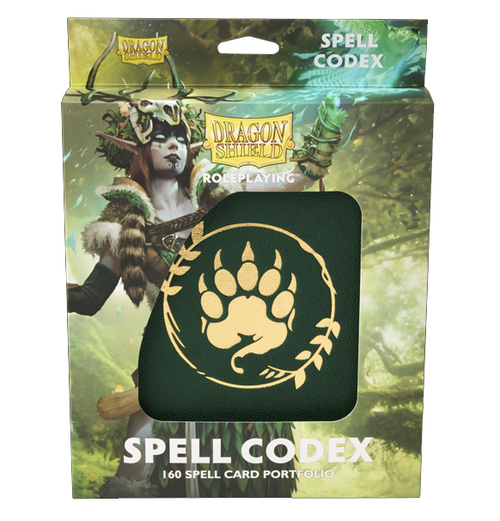 Dragon Shield: Spell Codex Portfolio - Forest Green