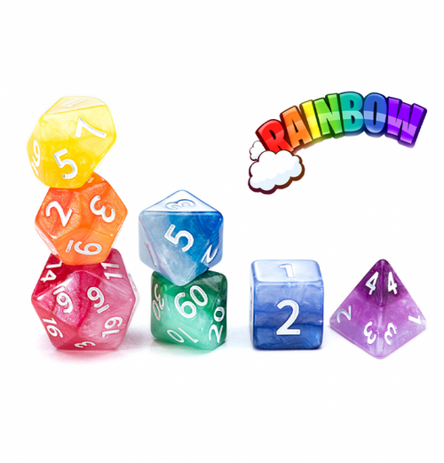 Sui Generis Dice: Polyhedral Dice Set - Rainbow!