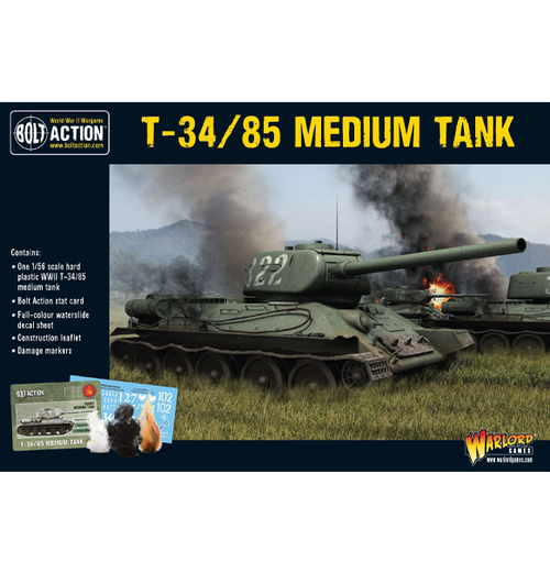 Bolt Action:  T-34/85 Medium Tank forside