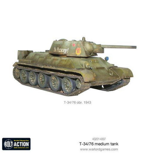 Bolt Action: T34/76 Medium Tank indhold