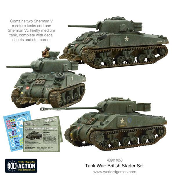 Bolt Action: Tank War - British Starter Set indhold