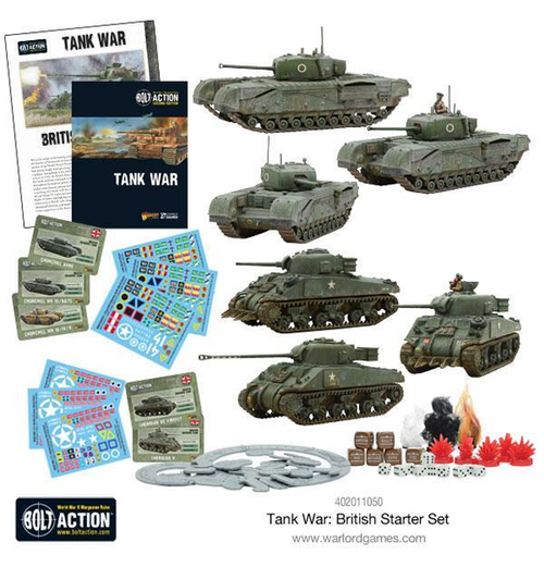 Bolt Action: Tank War - British Starter Set indhold