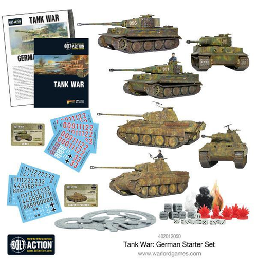 Bolt Action: Tank War - German Starter Set indhold