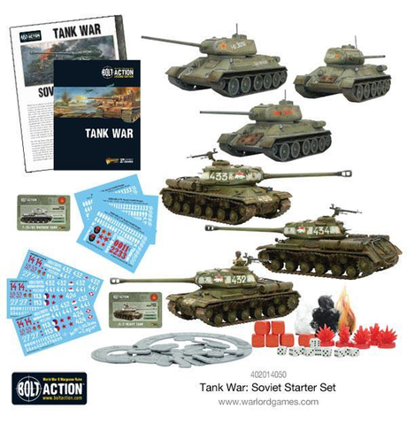 Bolt Action: Tank War - Soviet Starter Set indhold