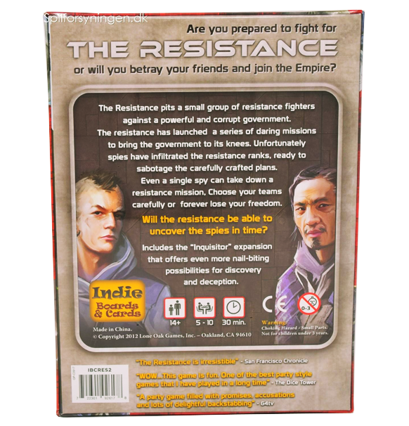 The Resistance bagside