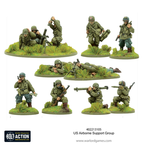 Bolt Action: US Airborne - Support Group 1944-45 indhold