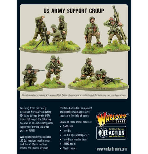 Bolt Action:  US Army - Support Group bagside