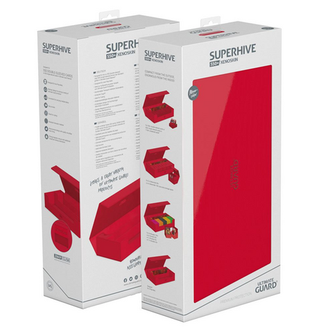 Ultimate Guard: Superhive™ 550+ Standard Size XenoSkin™ - Monocolor Red