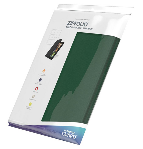 Ultimate Guard Zipfolio 360 - 18-Pocket XenoSkin™ - Green
