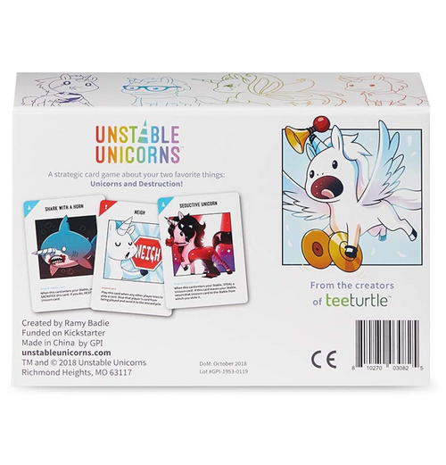 Unstable Unicorns bagside