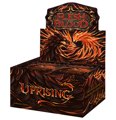 Flesh and Blood TCG: Uprising Booster Display forside