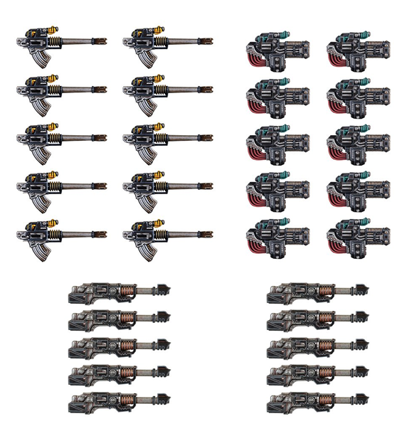 The Horus Heresy: Legiones Astartes - Volkite Culverins + Lasercannons indhold