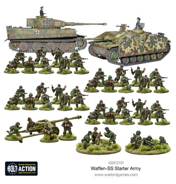 Bolt Action: Waffen SS - Starter Army indhold