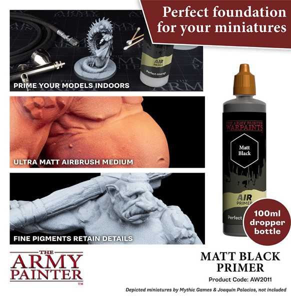 Army Painter: Air Primer - Matt Black