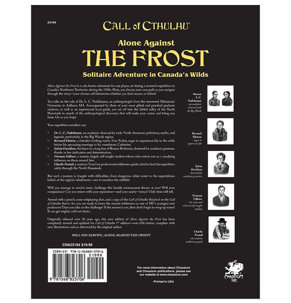 Call of Cthulhu RPG: Alone Against the Frost (Eng)