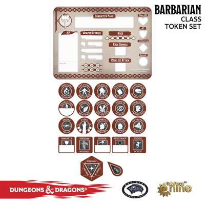 Dungeons & Dragons: 5th Ed. - Barbarian Token Set