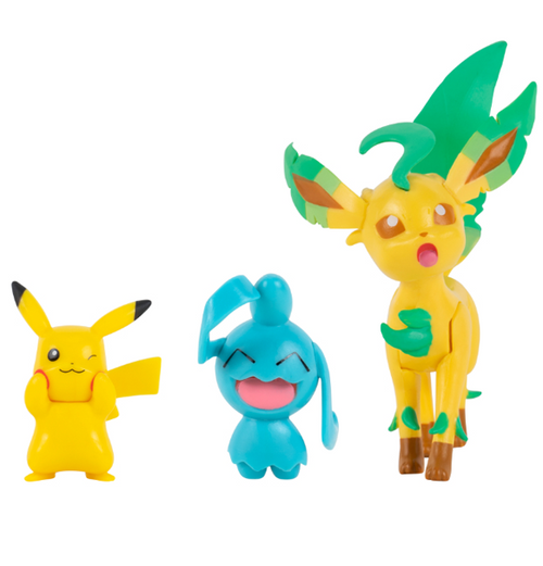 Pokemon: Battle Figure - Pikachu Wyanaut & Leafeon
