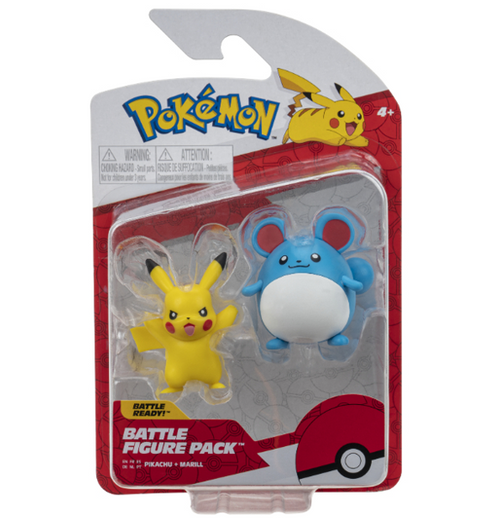 Pokemon: Battle Figure - Marill & Pikachu