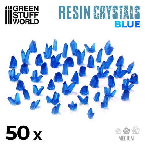 Blue Resin Crystals Medium