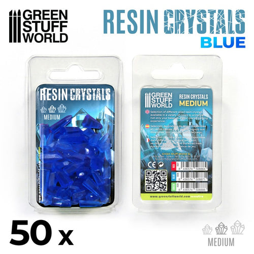Blue Resin Crystals Medium