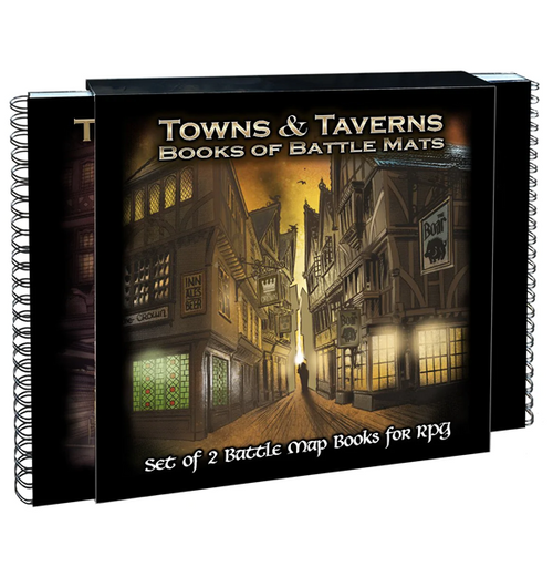 Town & Taverns: Books of Battle Mats forside
