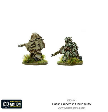 Bolt Action: British Snipers in Ghillie suits 
