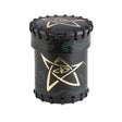 Call of Cthulhu Black & green-golden Leather Dice Cup forside