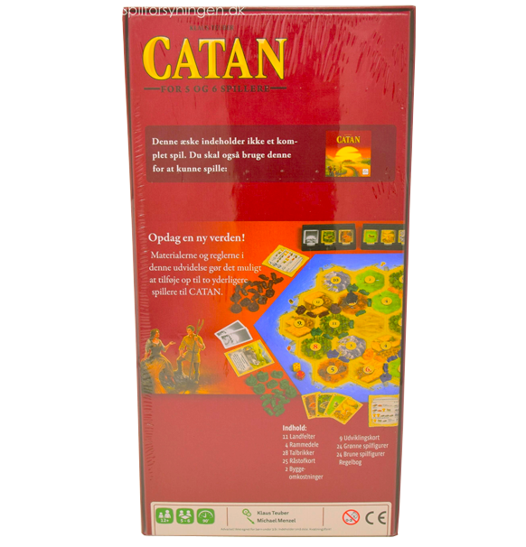 Catan - For 5 og 6 Spillere bagside