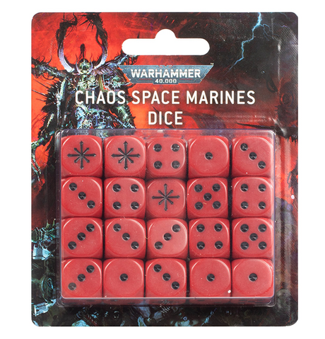 Warhammer 40k: Chaos Space Marines - Dice Set forside