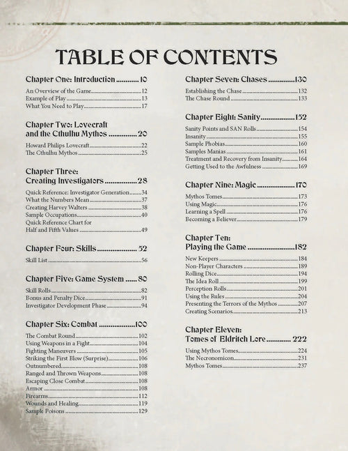 Keeper Rulebook Table of contents P2