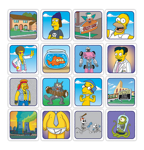 Codenames: The Simpsons Family kort