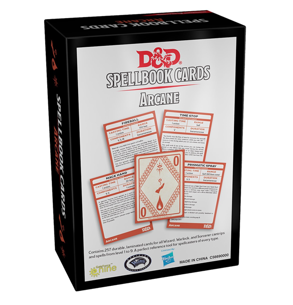 D&D 5th Ed. Arcane Spellbook Cards
