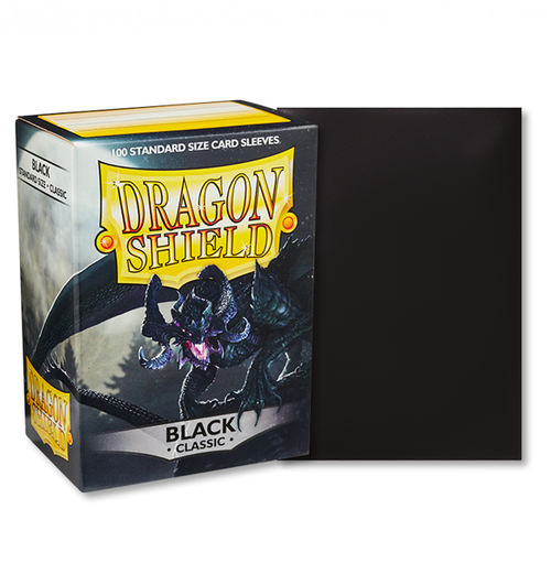 Dragon Shield Classic Sleeves (100) - Black indhold