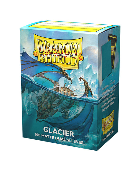 Dragon Shield: Dual Matte Sleeves (100) - Glacier Miniom forside