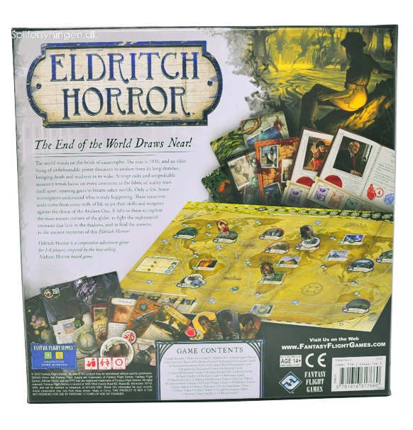 Eldritch Horror bagside