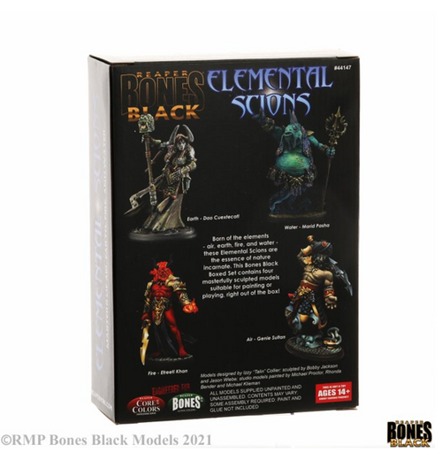Reaper Bones Black - Elemental Scions Boxed Set