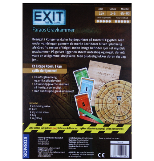 Exit: Faraos Gravkammer (Dansk)