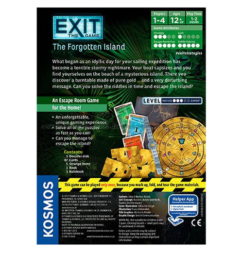 Exit: The Forgotten Island bagside