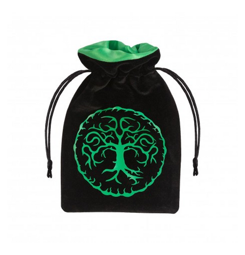 Dice Bag: Forest Black & Green