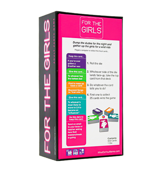 For the Girls - Adult Party Game bagside