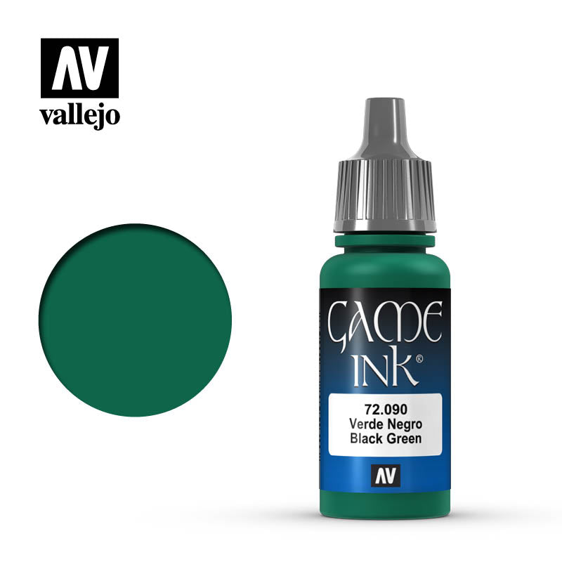 (72090) Vallejo Game Color Ink - Black Green