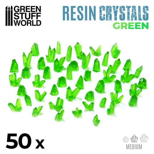 Green Resin Crystals Medium