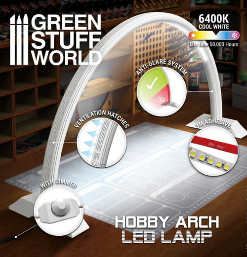 Green Stuff World: Hobby Arch LED Lamp - Faded White