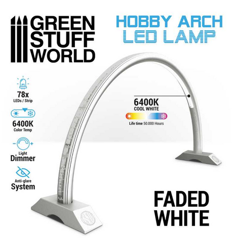 Green Stuff World: Hobby Arch LED Lamp - Faded White