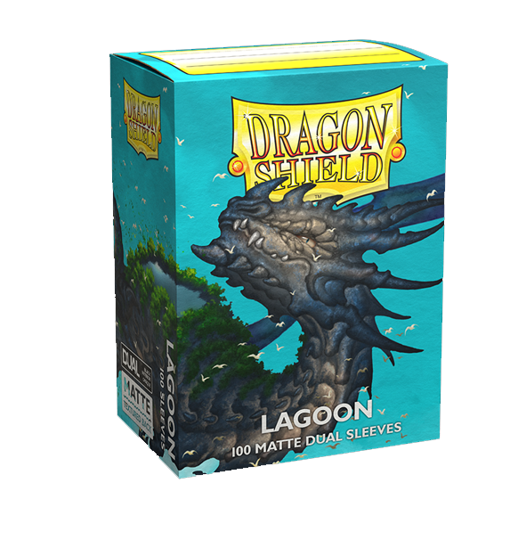Dragon Shield: Dual Matte Sleeves (100) - Lagoon forside
