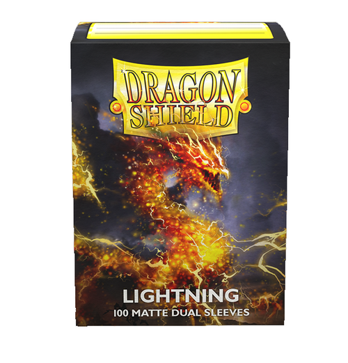 Dragon Shield: Dual Matte Sleeves (100) - Lightning forside