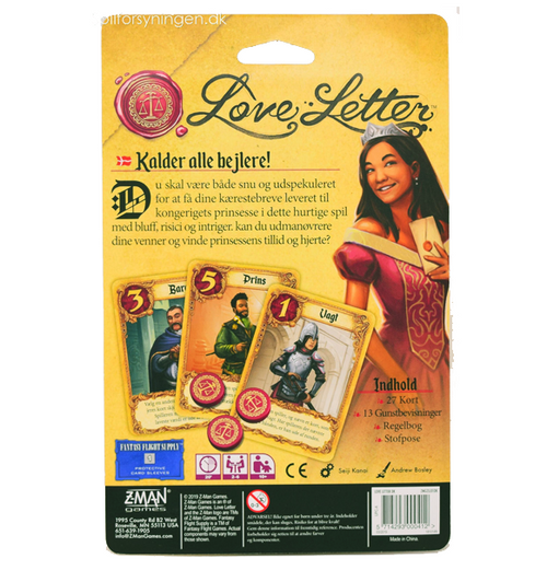 Love Letter (Dansk) bagside