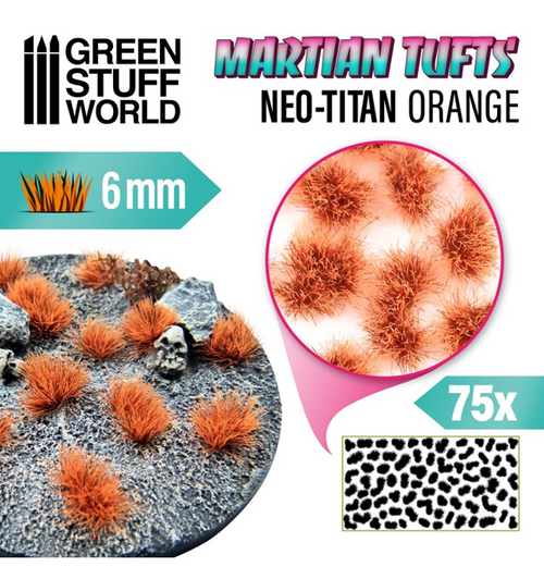 Green Stuff World: Martian Fluor Tufts - Neo-Titan Orange