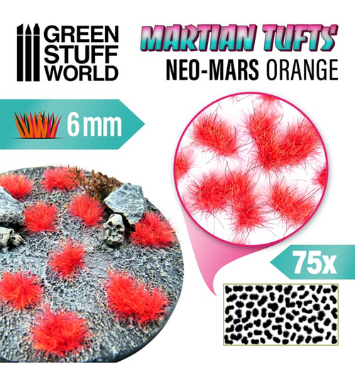 Green Stuff World: Martian Fluor Tufts - Neo-Mars Orange