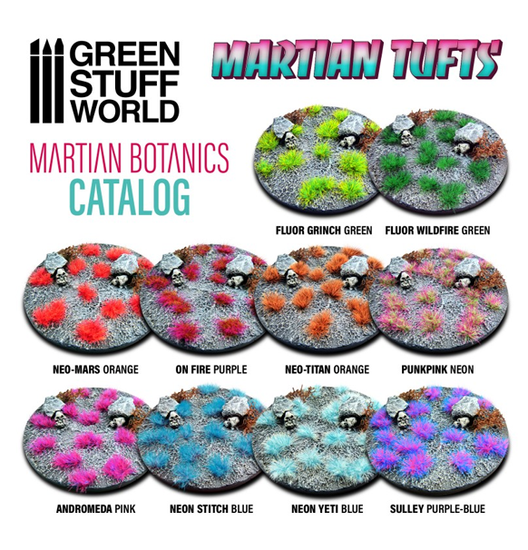 Green Stuff World: Martian Fluor Tufts - Fluor Wildfire Green